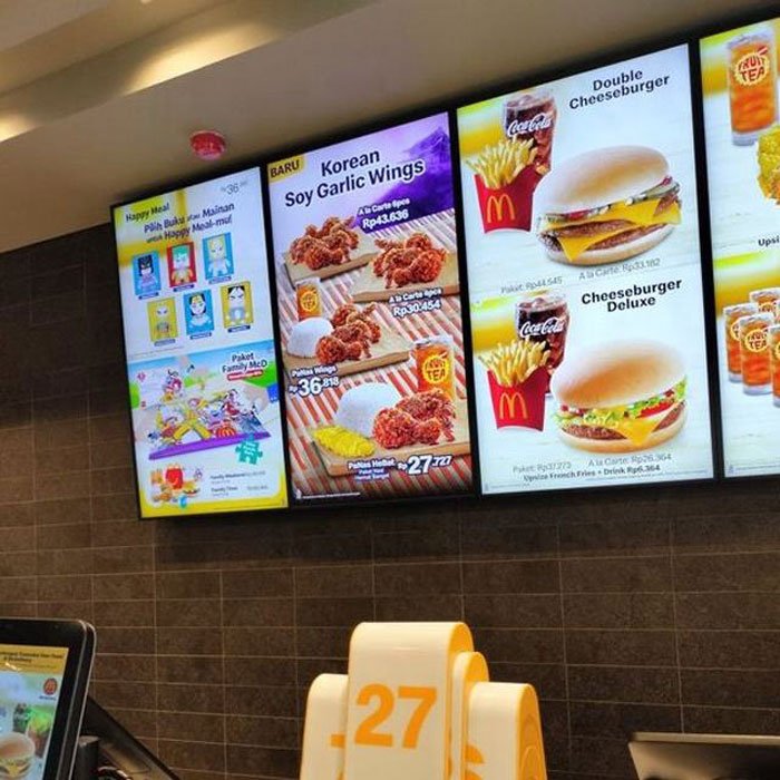A2 Aluminium Profile Suspension Hanging Menu Board Display Advertising Restaurant LED Light Box Frame