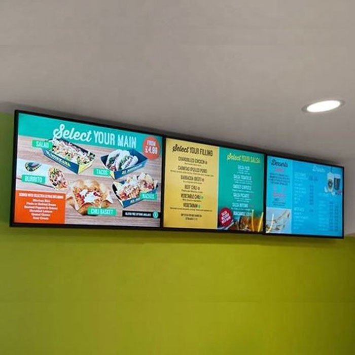 A2 Aluminium Profile Suspension Hanging Menu Board Display Advertising Restaurant LED Light Box Frame