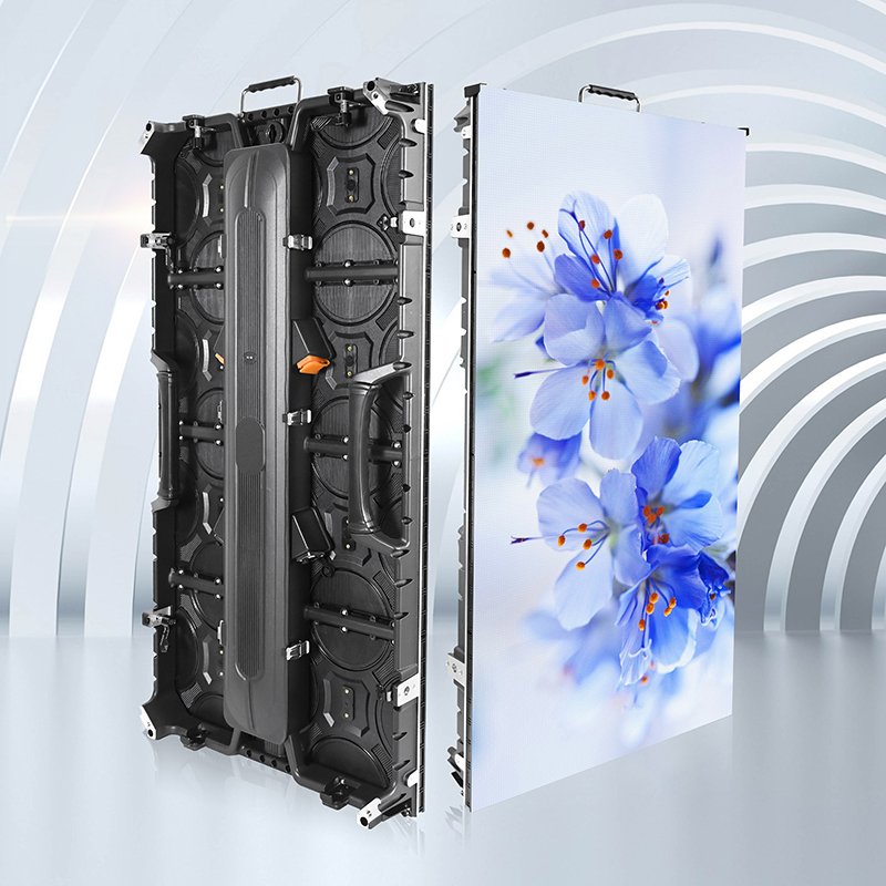LED Rental wall screen P3 91 waterproof 2 screen advertising outdoor sports event live broadcast with trailer fixed led display