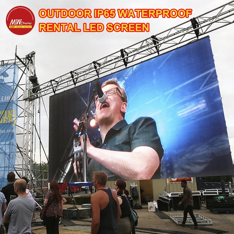 LED Rental wall screen P3 91 waterproof 2 screen advertising outdoor sports event live broadcast with trailer fixed led display