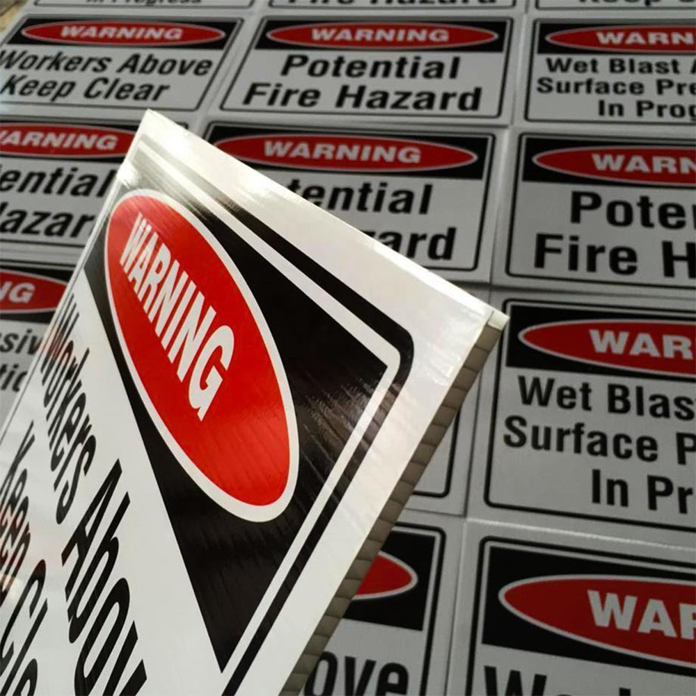 H-Stakes Yard Sign Vendor Matte Printing Waterproof Event Board for Construction Site