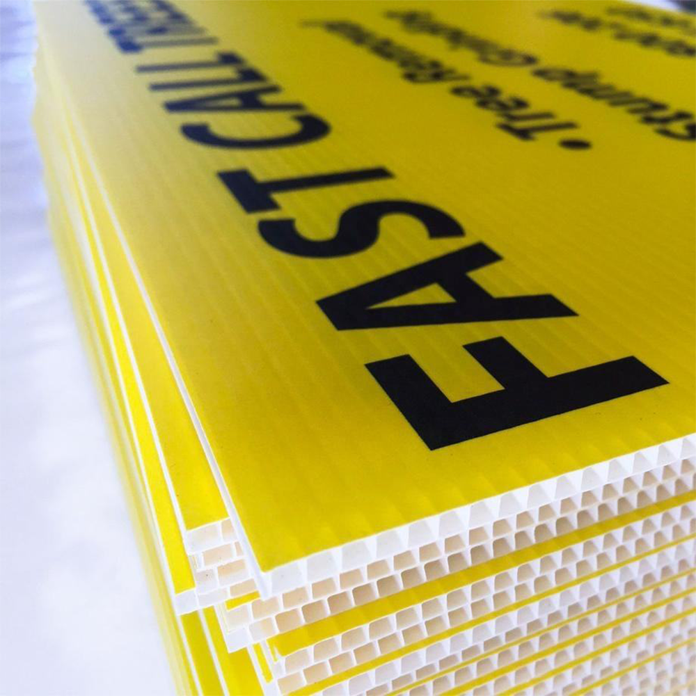 H-Stakes Yard Sign Vendor Matte Printing Waterproof Event Board for Construction Site