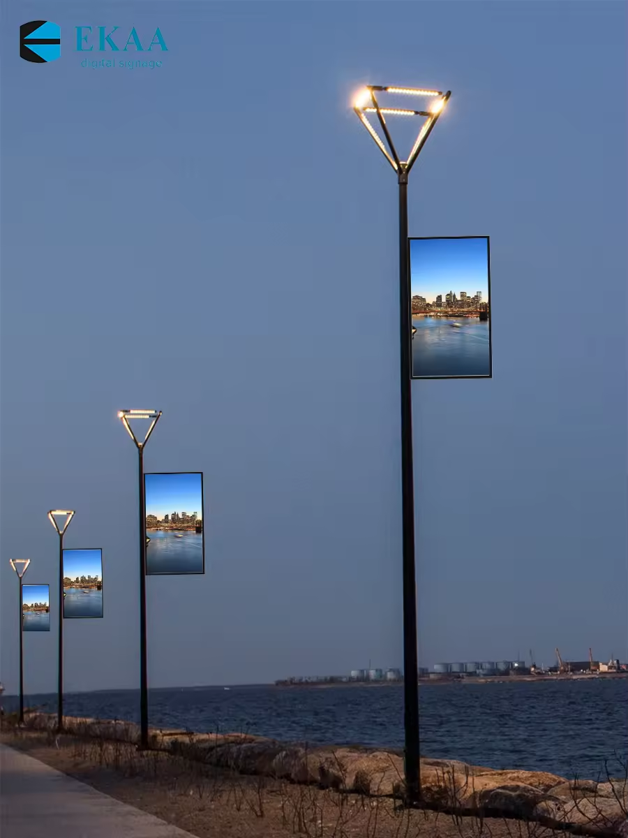 EKAA Android Media Player Box Tv Billboard Outdoor Qled Display Advertising Boards