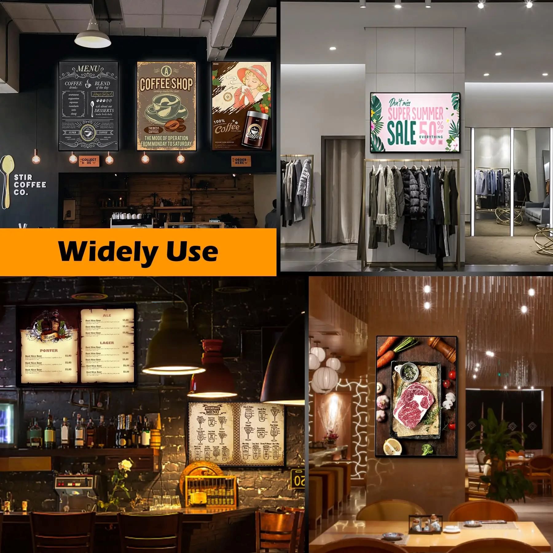 Custom Ultra-Thin LED Movie Poster Light Box,Ultra Slim LED Menu Board Light Boxes,Ultra-Thin LED Light Box, Led light box sign