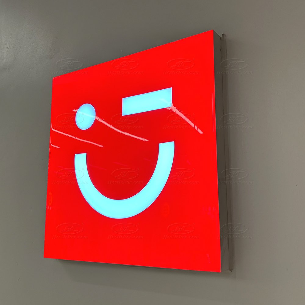 custom glow iron frame branding personalized hollow board large outdoor street advertising sign acrylic light box