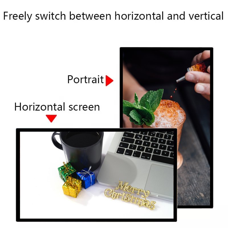 Multi-Size Indoor HD Wall-mounted Commercial Display Ultra-thin Advertising Machine LCD Digital Signage Touch Screen
