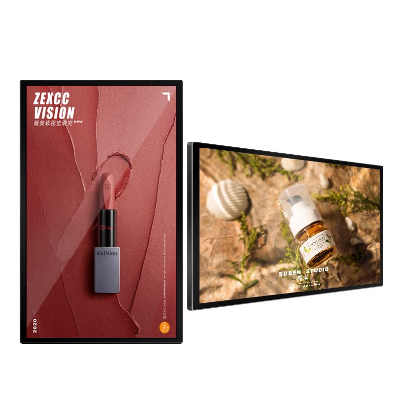 Customized Commercial 55 Inch Wall Mount Large Size LCD Indoor Screen Monitor For Multiple Application Scenarios