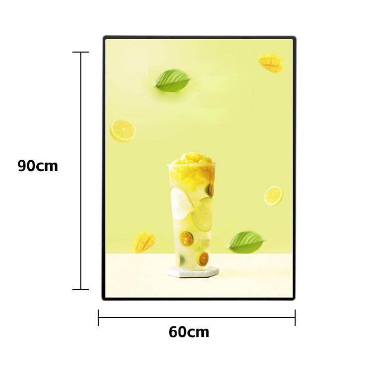 60cm*90cm OEM LED Ultra thin Light Box Advertising Ultra-Thin Led Light Box Aluminum Slim Snap Frame Menu Board Light Box