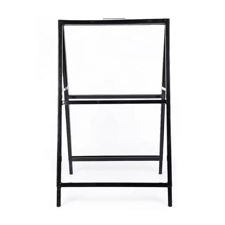 Free Standing Double-Sided A-Frame Metal Poster Display Stand for Advertising