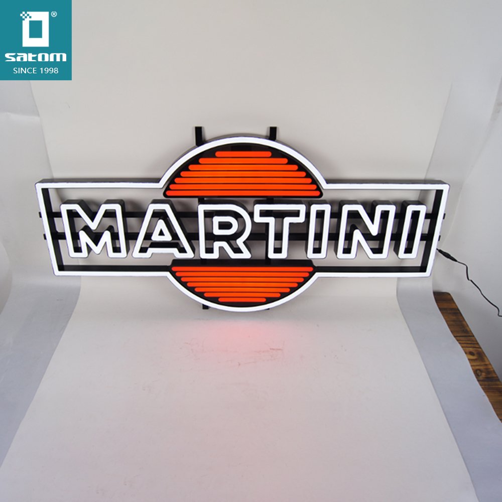 Satom Led Light Neon Sign Board Custom Made Neon Sign Led Light Signage Outdoor For Bar