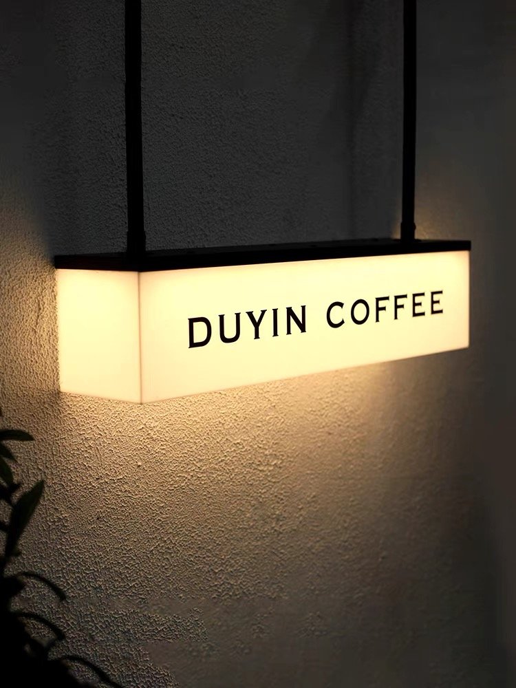 Manufacturer Custom LED Advertising Light Box Indoor Aluminum Frame Acrylic Hanging Shop Logo Outdoor Advertising Boards