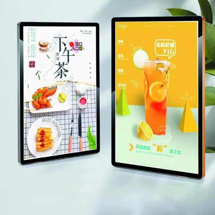 Advertising frame tempered glass Light Box Led luminous restaurant order menu display LED Slim Light Box led menu light board