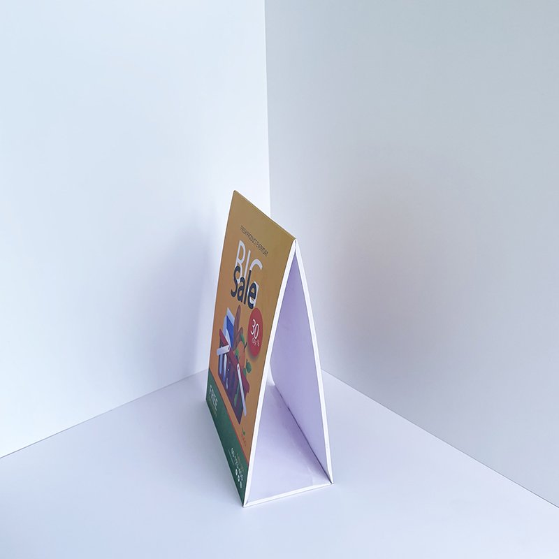 Hot Sale Custom 5mm Custom A4/A3 size Single/ Double Sides Promotion Advertising Stand PVC Foam Board Sign for Table