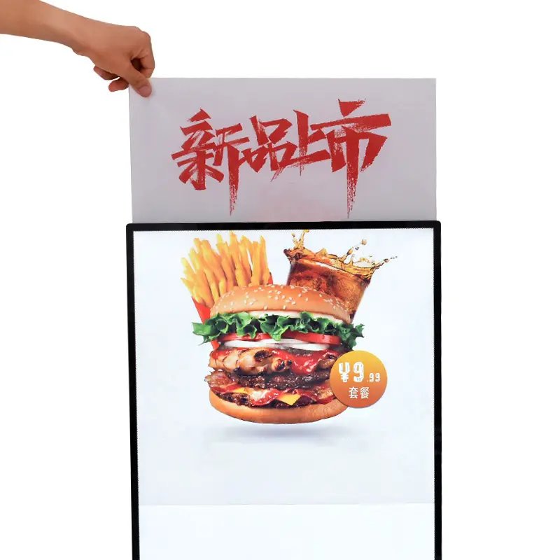 Advertising Backlit Led menu board Light Box sign Led Slim Light Box Advertising Sign Boards