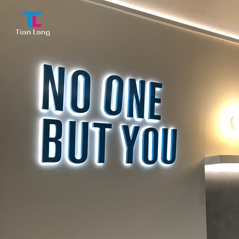 2023 Customized high-end Stainless Steel Frontlit Advertising Sign Outdoor Led Letter Sign 3D Led Channel Letter Sign