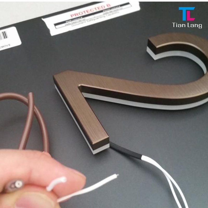 2023 Customized high-end Stainless Steel Frontlit Advertising Sign Outdoor Led Letter Sign 3D Led Channel Letter Sign