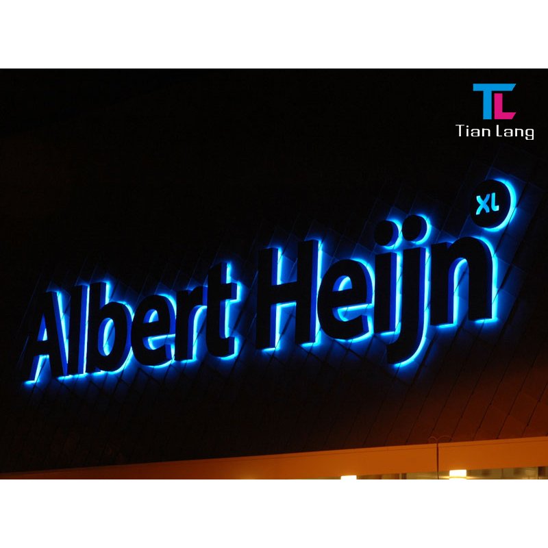 2023 Customized high-end Stainless Steel Frontlit Advertising Sign Outdoor Led Letter Sign 3D Led Channel Letter Sign