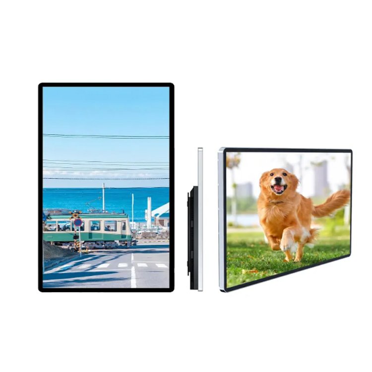 Hight quality wall mounted menu lcd advertising screen digital signage display lcd advertising display with RGB board