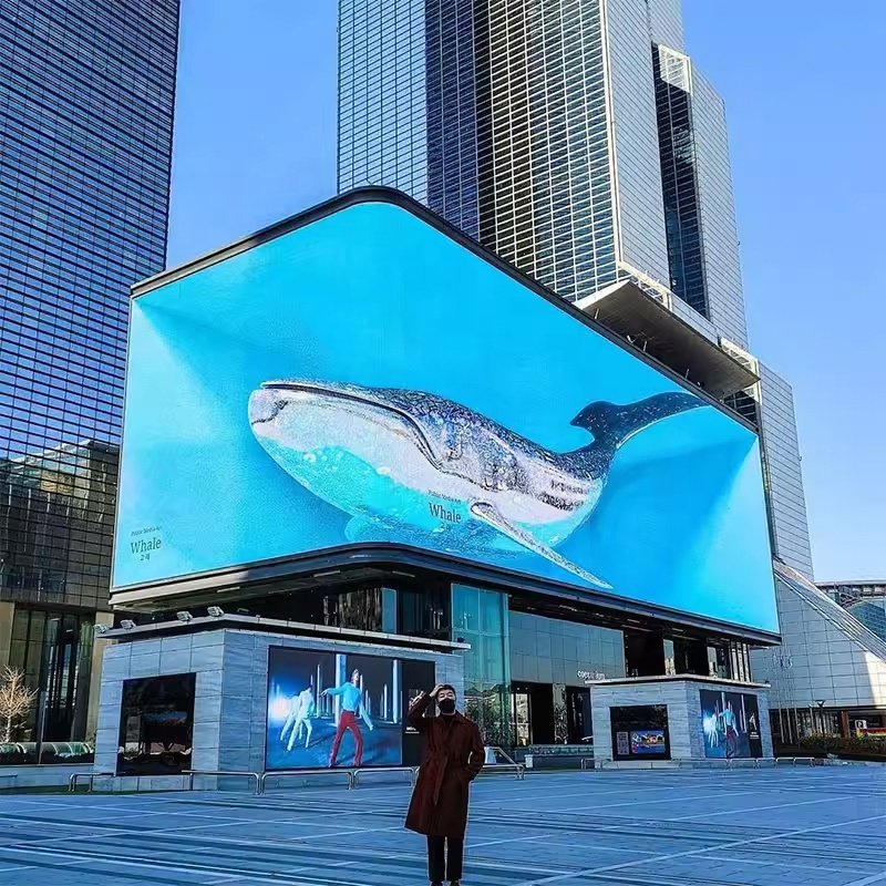 Super Bright Factory Outdoor Waterproof Advertising Fixed P4 P5 P6 P8 P10 Commercial Street Mounted Led Display Screen