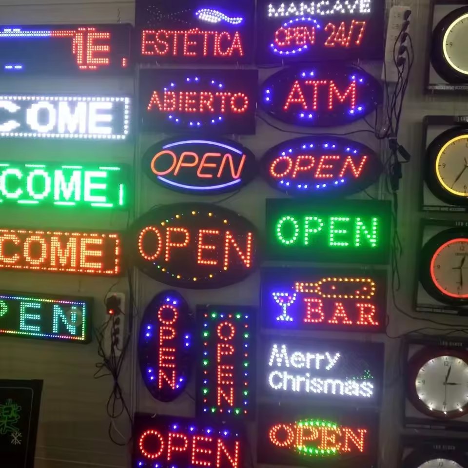 LED ATM Sign for Business LED Display Animated Motion Advertisement Board with Flashing & Steady Mode for Shops Window Stores