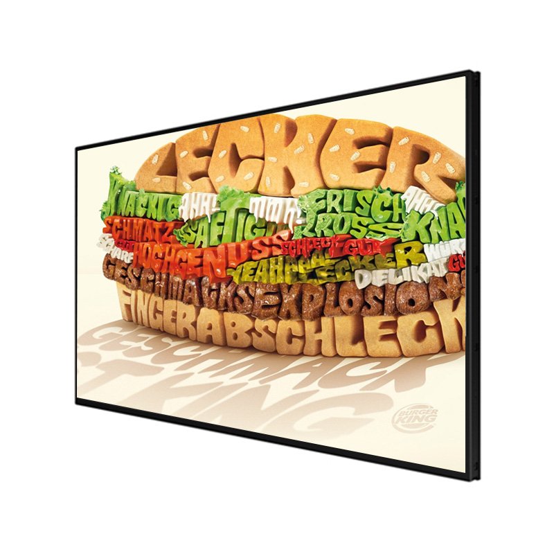 Top Quality 65 Inch Touch Screen Wall Mounted Interactive Advertising Display menu board digital