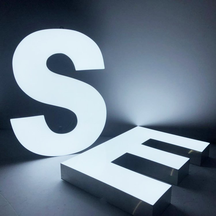 Front light letters 3d sign custom led signage led channel logo 3d sign frontlit letter outdoor signage led sign for business