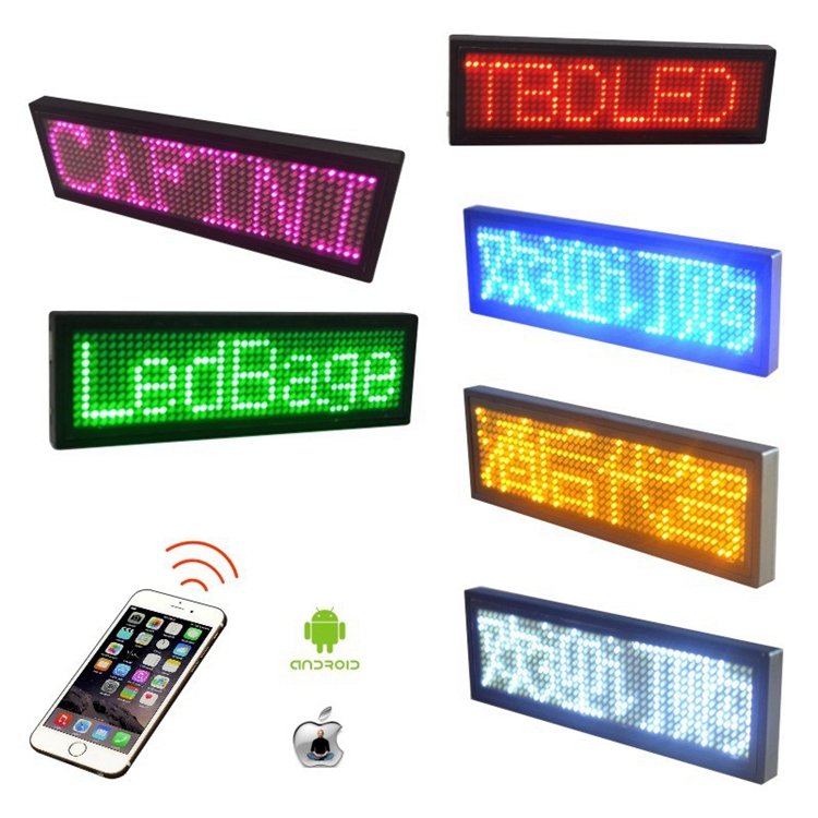 Customizable DIY Programmable LED Sign Cars Uber Signs USB Bluetooth App Control Soft Thin Flexible Window Advertising Equipment