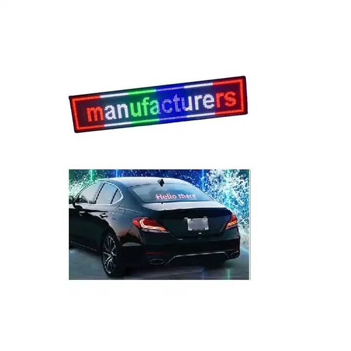 Vehicle Sign board P8 Outdoor Full Color Car Advertising LED Taxi Display screen