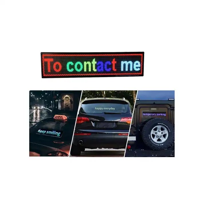 Vehicle Sign board P8 Outdoor Full Color Car Advertising LED Taxi Display screen