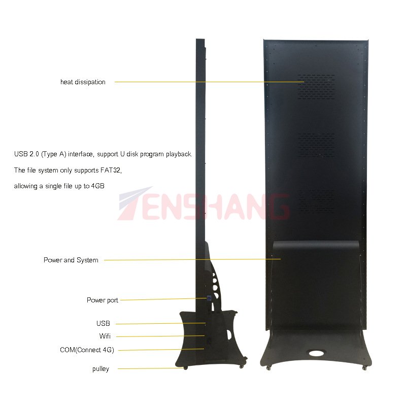 Led Poster Display Standing P5 LED Display Screen Custom Poster for Advertising Promotional Business