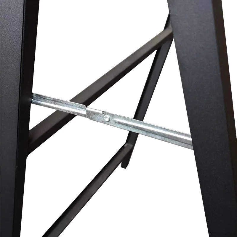 Steel a board advertising display stand slide in metal A frame pavement sign