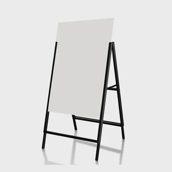 Steel a board advertising display stand slide in metal A frame pavement sign