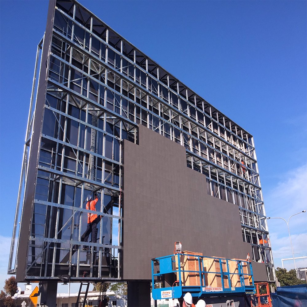 Outdoor Led Digital Billboard advertising High Resolution Fixed Installation P6 P8 P10 Led Giant Screen