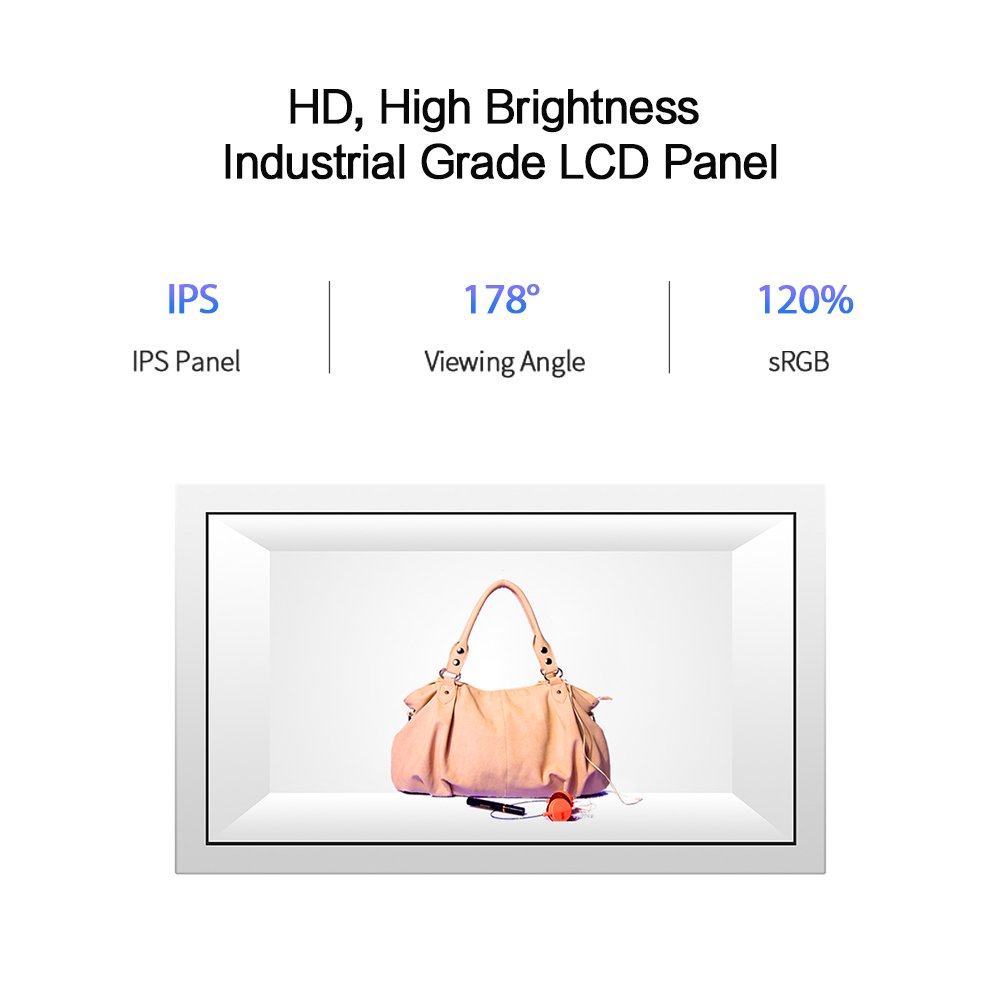 43 inch indoor Advertising Showcase LCD pcap Touch Transparent Display Touch Screen