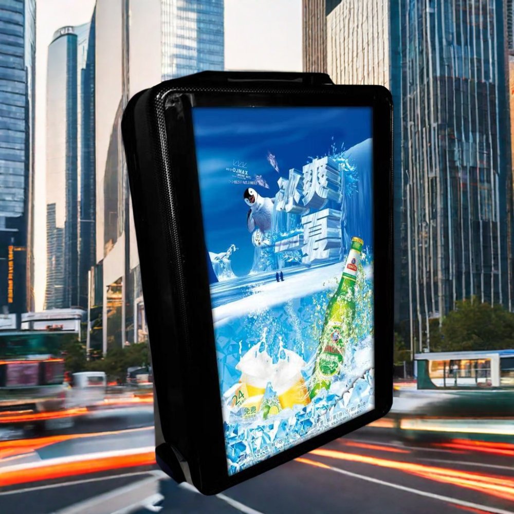 High Brightness Waterproof Outdoor LCD Billboard Backpack Android Advertising with 4G Wifi Water Proof Battery Powered Walking