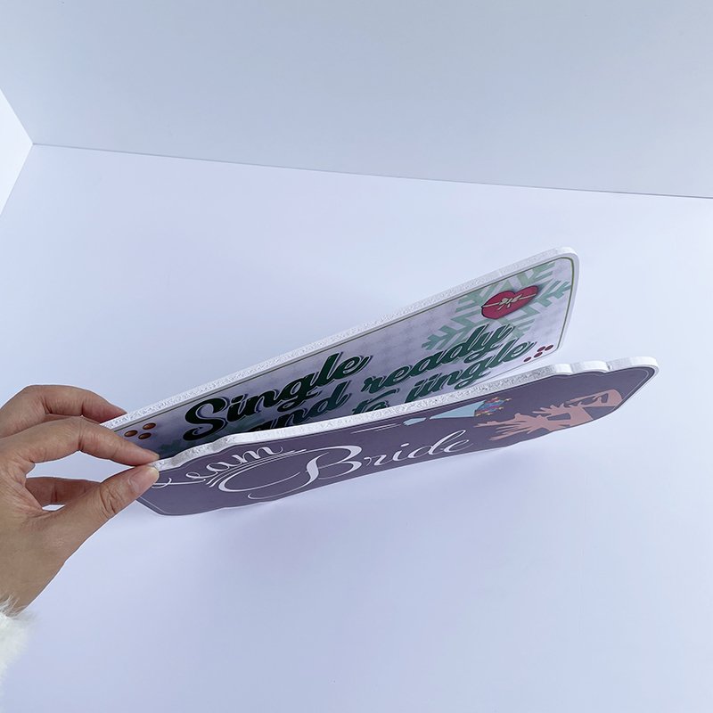 Custom Cheap Price Cute Shape Birthday Photo Booth Props PVC Board Sign for Party