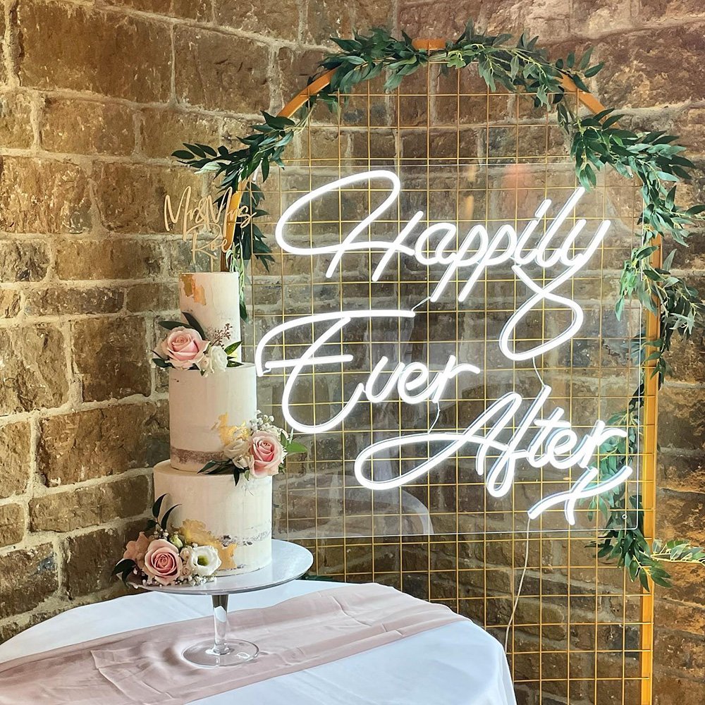 Popular Wedding Custom Neon Sign Led Bar Party Decoration Acrylic Board Advertising Neon Light Sign