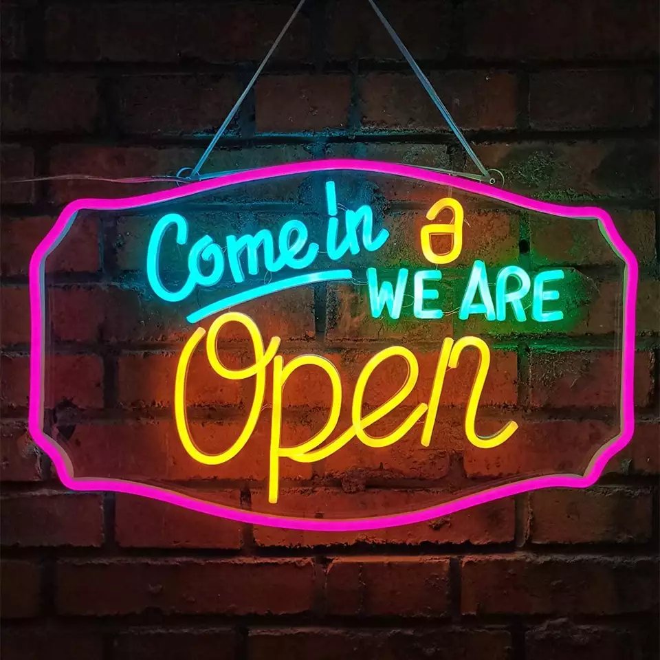 Popular Wedding Custom Neon Sign Led Bar Party Decoration Acrylic Board Advertising Neon Light Sign