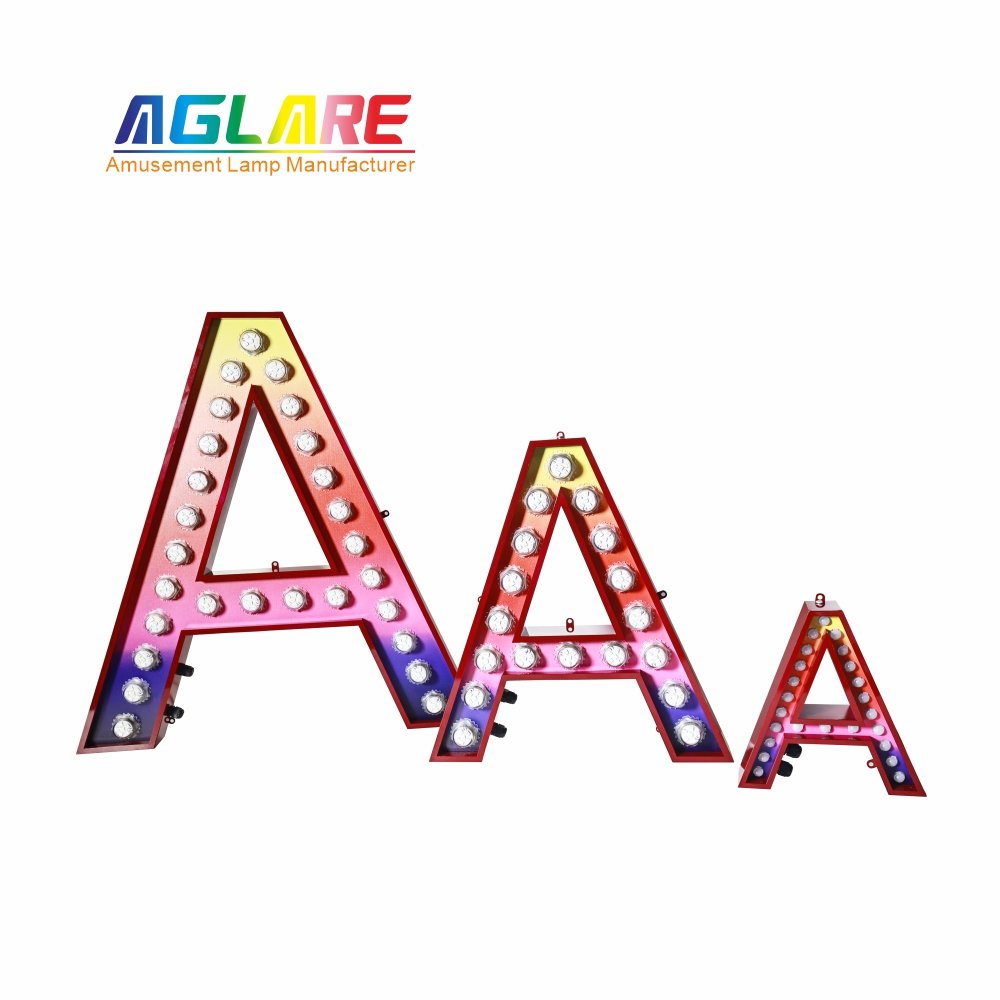 Custom Logo Outdoor LED Illuminated Sign Board Restaurant Letter Design Advertising Durable Light Metal Board