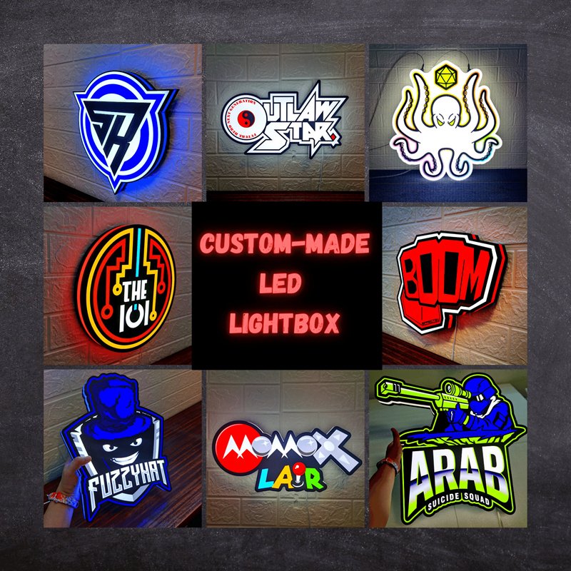 Custom Acrylic Sign Led Signage Luminous Advertising Light Box Board Wall Lightbox Office Store Outdoor 3D Letter Logo Signboard