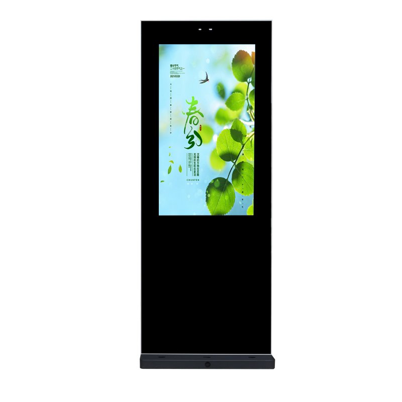 65 Inch Outdoor Floor Standing Double Side Waterproof LCD Digital Signage Display Advertising Screen Player