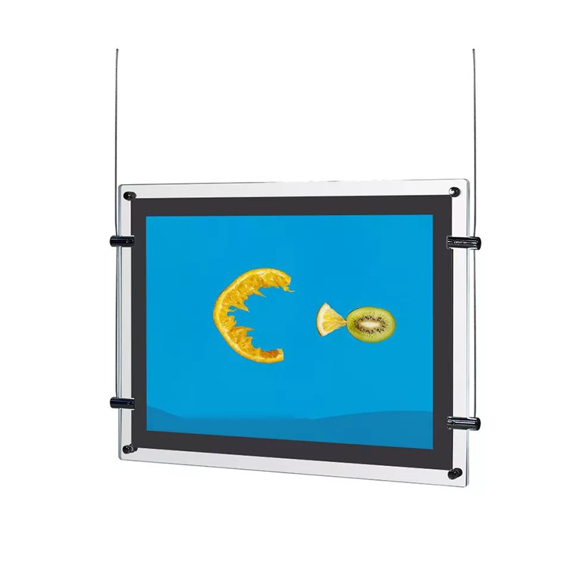 Window display LED acrylic light box real estate hanging LED frame backlit crystal magnetic double side light boxes