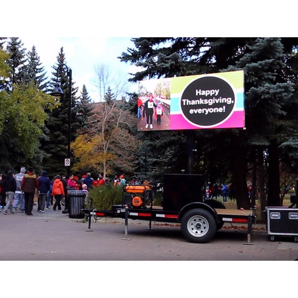 All in One Package Mobile Trailer Led Advertising Billboard Vehicle Outdoor Events Display Screen Video Wall Signage Board