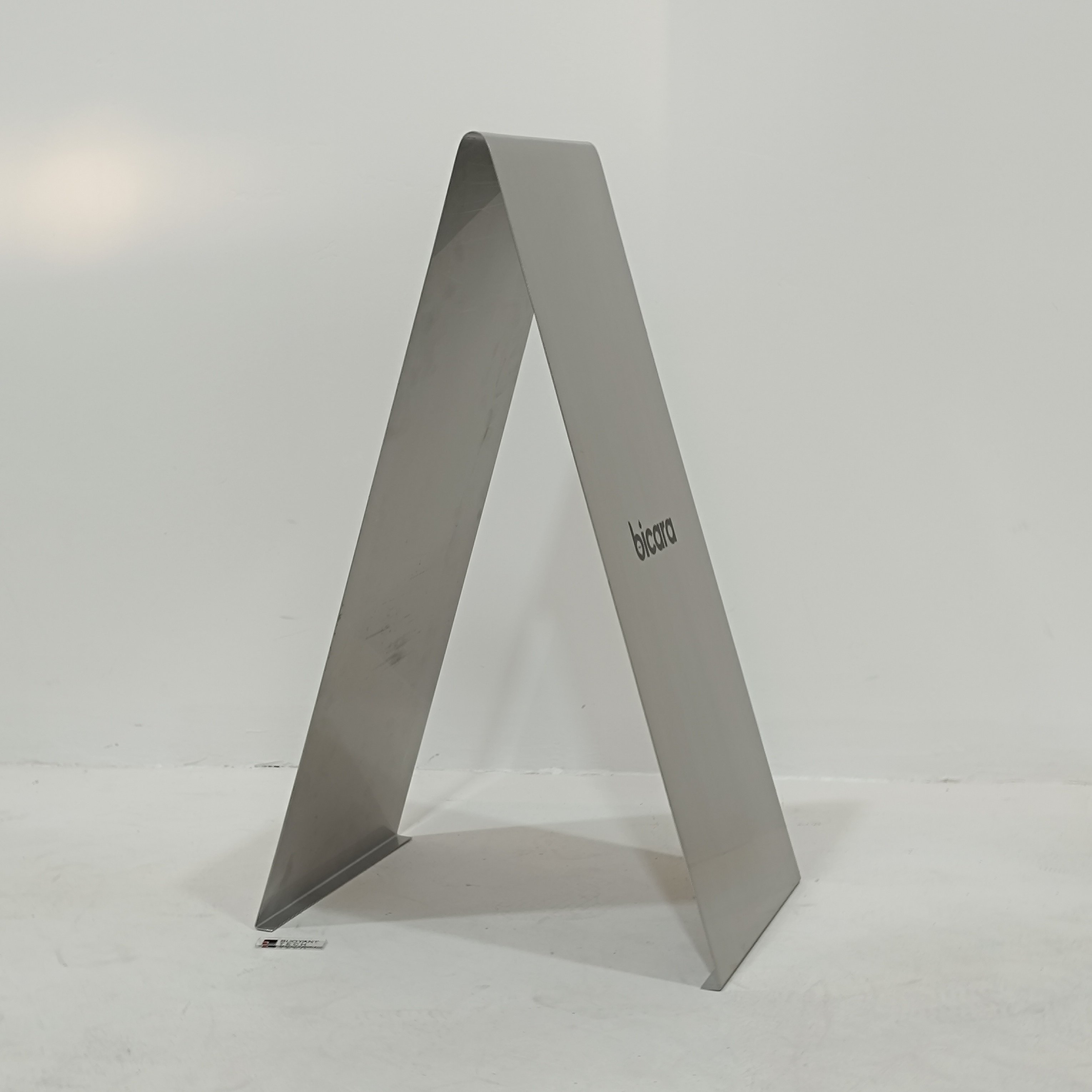 Custom floor folding billboard vertical mirror stainless steel display stand A-Frame shop door standing plate custom Sign Board