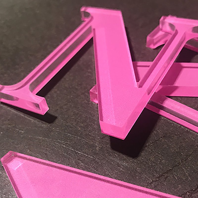 Colourful Acrylic 3D Word Crystal Word Logo Colour Size Can Be Customized Door Signs