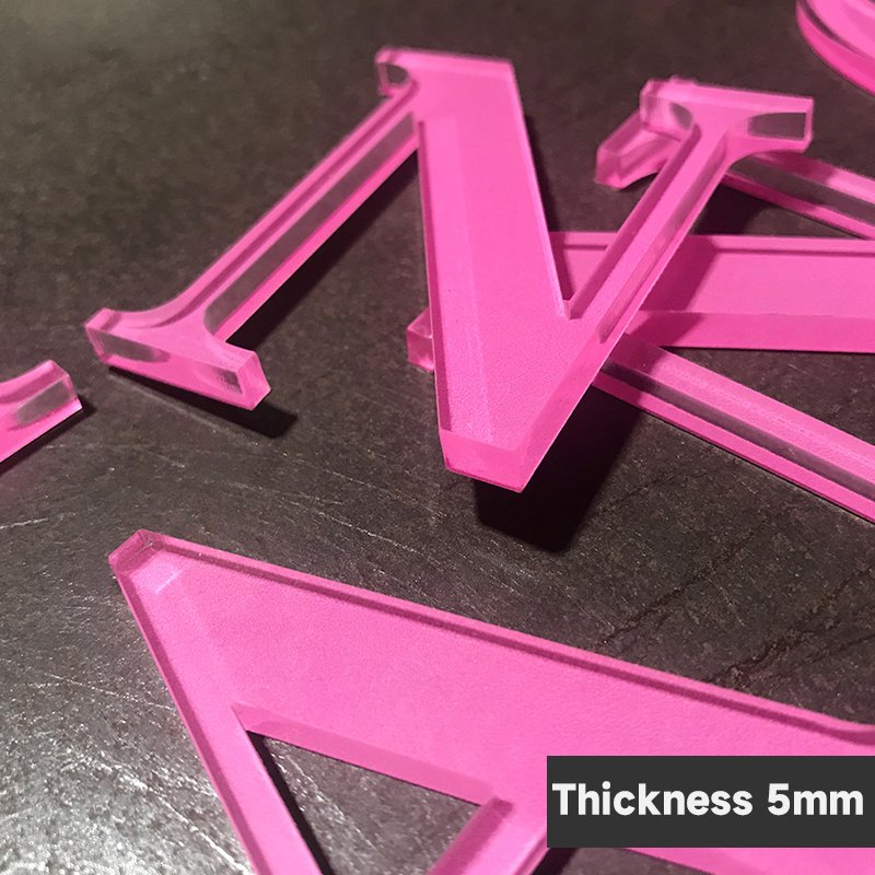 Colourful Acrylic 3D Word Crystal Word Logo Colour Size Can Be Customized Door Signs