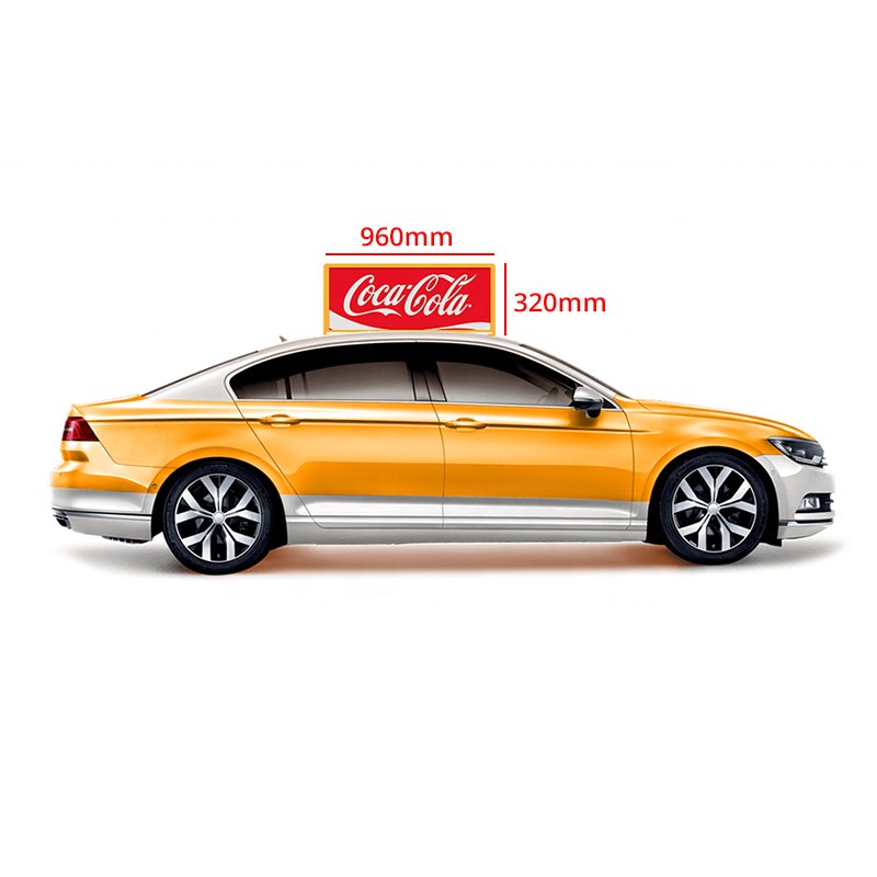 4g advertising taxi lcd screen,taxi car top moving led display,digital taxi rooftop advertising board