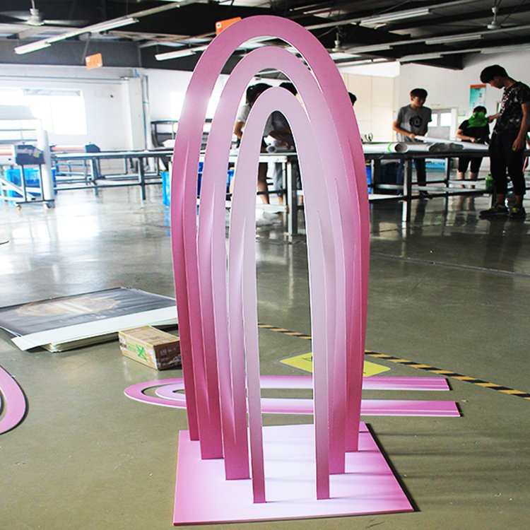 Popular Attractive indoor Advertising Poster Board Stands Human shape pvc foam board Display Stand