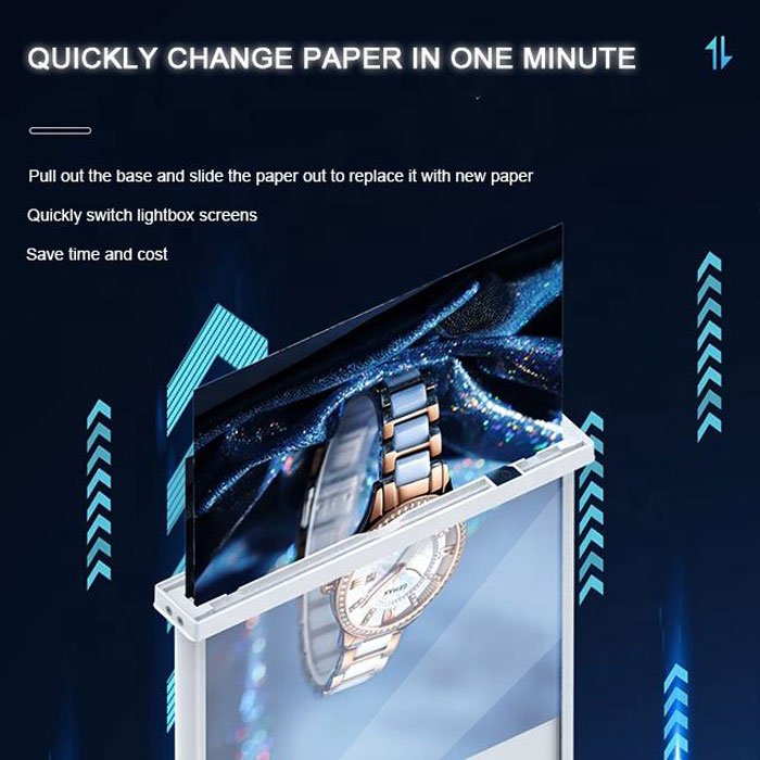 A4 Rechargeable Advertising Slim Light Boxes Table Stand Menu Board Led Light Box for Bar Store Restaurants