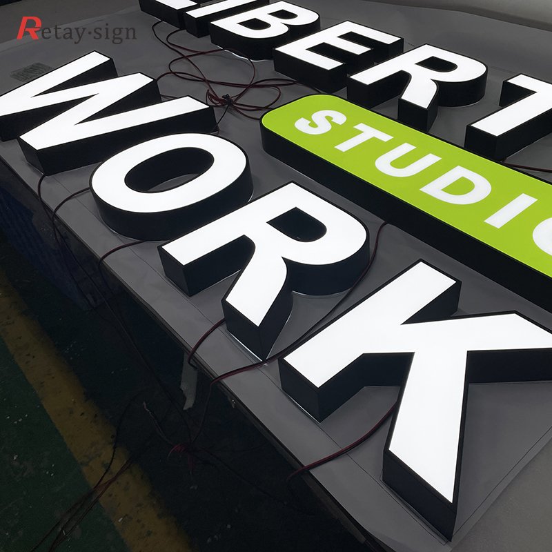 Custom acrylic board led sign letters outdoor led lighted letter sign billboard advertising 3d led sign letters